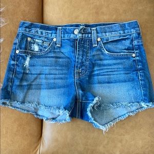 7 for all mankind Jean shorts size 25